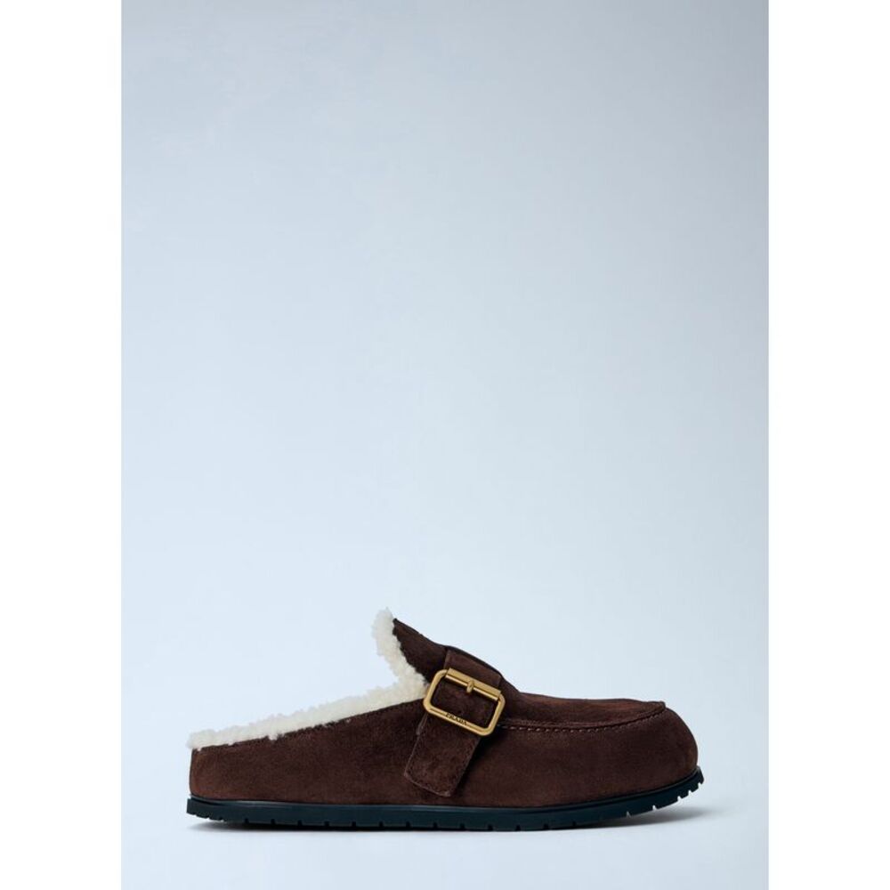 Prada Women Suede Mules